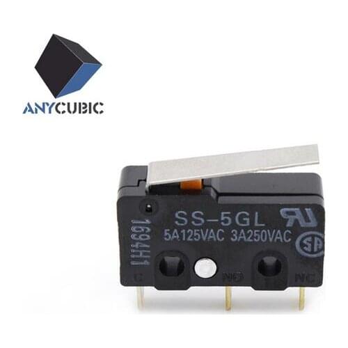 5pcs/lot Ultimaker 3d Printer Limit Switch 5A 1.47N Omron OMRON micro switch SS-5GL Free Shipping