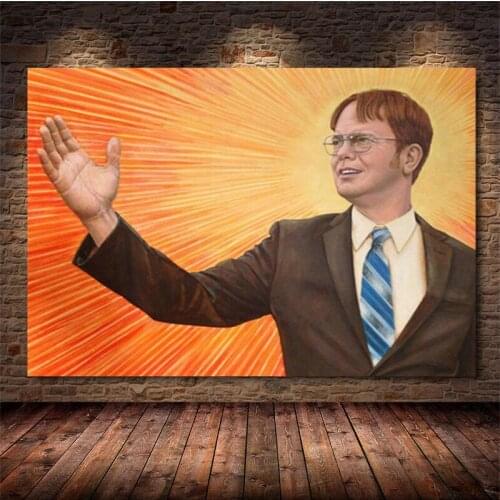 Diamond Painting King leader DWIGHT SCHRUTE portrait Full Drill Mosaic Diamant Embroidery 5d Puzzle Handmade Crystal Piano P659