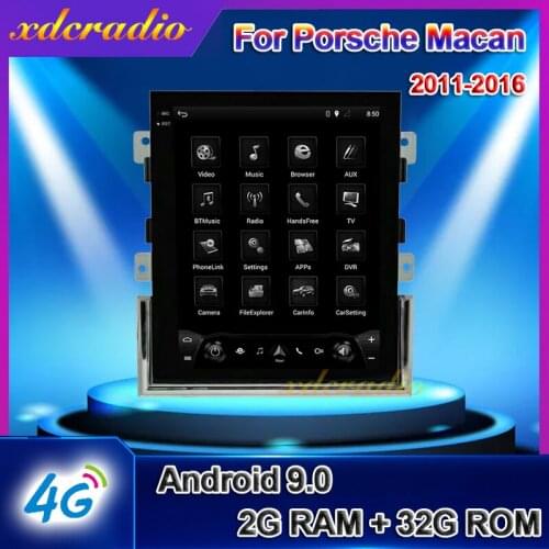 Xdcradio 10.4" Android 9.0 For Porsche Macan Car Radio Automotivo Auto GPS Navigation Car Multimedia Player 4G Stereo 2011-2016