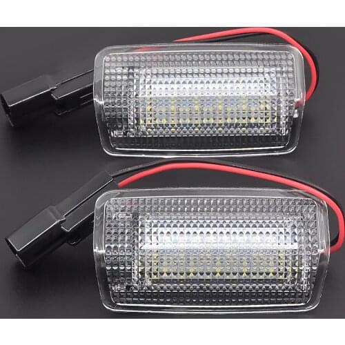 2x White Red Car Led Door Courtesy Light For T.oyota Wish Prius Camry Alphard Estima L.exus Is250 Rx350 Land Cruiser 200