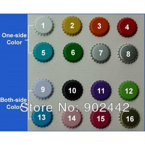 Free Shipping "1000 pcs/lot" Mixed 500 pcs Clear Epoxy Sticker & 500 pcs Colored Bottle Caps For Jewelry Pendants