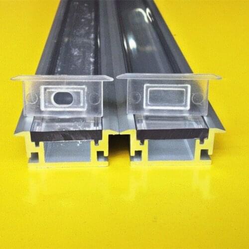 Free shipping Top Quality Recessed Extrusion LED Aluminium Profile for Led Strip Lights Bar 2m/pcs 120m/lot