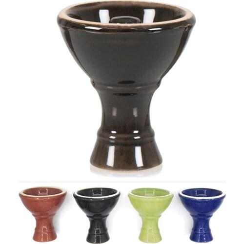 Black Vortex Shisha Bowl Blue Ceramic Hookah Head Red Flavor Holder Green Smoking Vaper Pot Flavour Top Accessory with Grommet