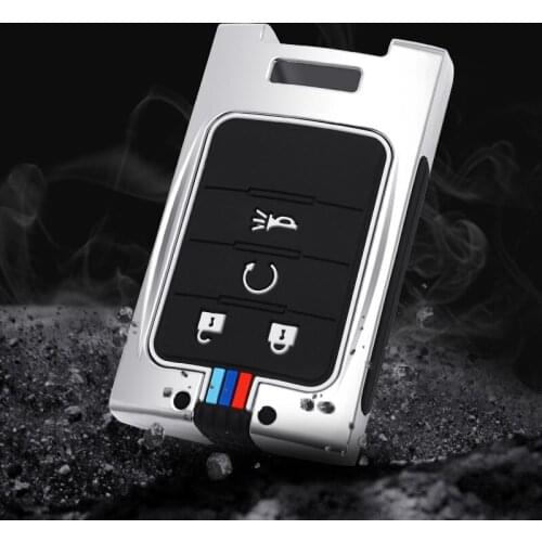 Car Key Cover Case For Chevrolet CTS ATS XTS SLS SRX XLS DTS STS Seville Escalade 3/4/5Button C7 Corvette Zinc alloy Cadillac