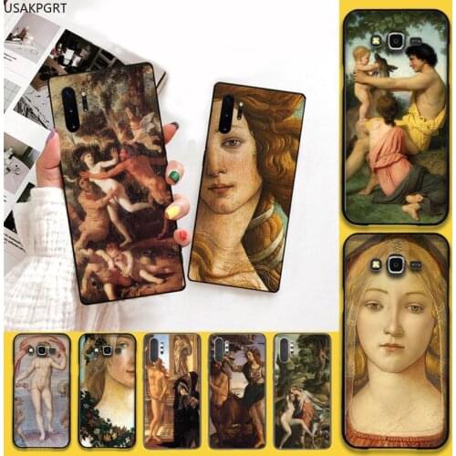 Art Paintings The Birth Of Venus Luxury Phone Case For Samsung Galaxy Note20 ultra 7 8 9 10 Plus lite J7 J8 Plus 2018 Prime