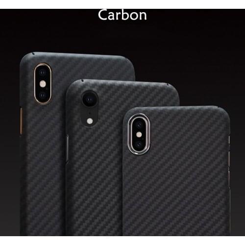 Carbon fiber Case Cover FOR Iphone XS MAX XS X XR Ultra-thin Business handmade