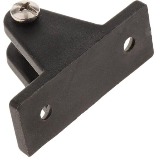 Black Marine Boat Deck Hinge, Mounting Top Fitting Hardware Rustproof Plastic Hinge with Screw