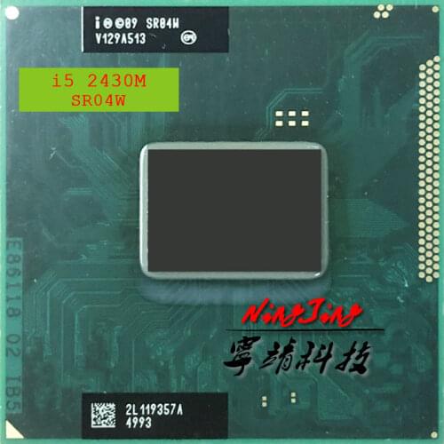 Intel Core i5-2430M i5 2430M SR04W 2.4 GHz Dual-Core Quad-Thread CPU Processor 3M 35W Socket G2 / rPGA988B