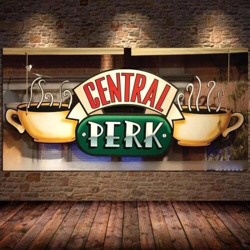 Central Perk Cafe Canvas Painting Friends TV Show Posters and Prints Wall Art Pictures for Living Room Bedroom Decor Cuadros