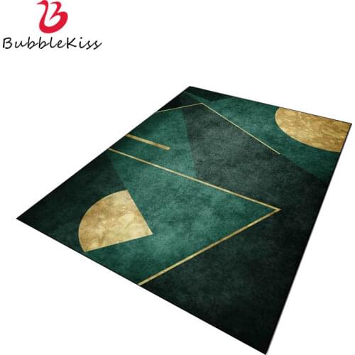 Bubble Kiss Nordic Style Carpet For Living Room Green Geometric Home Area Rugs Decoration Non-slip Customized Large Floor Mats