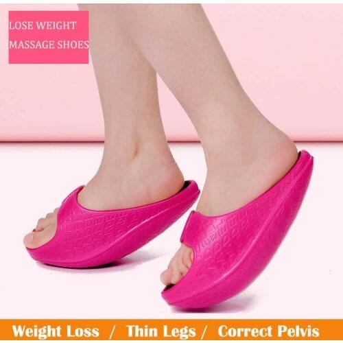 Massage Lose Weight Swing Shoes Slim Legs Foot Home Relax Slippers Women Thin Weight Loss Walking Shoes