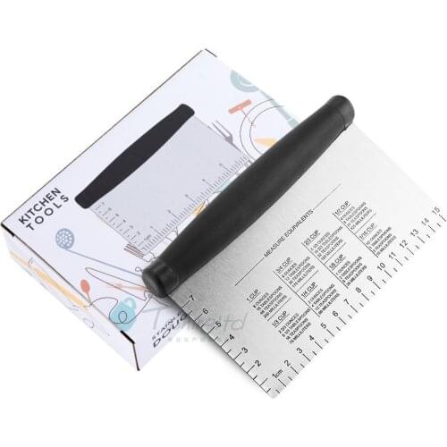 Stainless Steel Metal Griddle Scraper Chopper - Great as Dough Cutter for Bread and Pizza Dough baking supplies