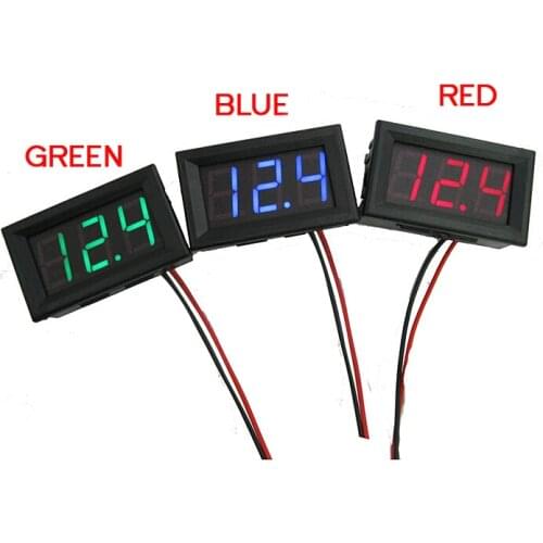 Mini 1 PCs New DC 0~30V LED Panel Voltage Meter Digital LED Display Voltmeter Motorcycle Car