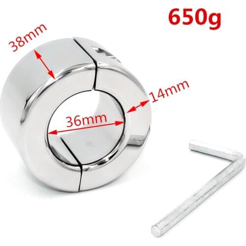 Scrotum pendent 650G(23oz) Ball Stretcher penis Testicle Stretch CBT Device Cock Lock Ring Fetish Stainless Steel Sex Toy
