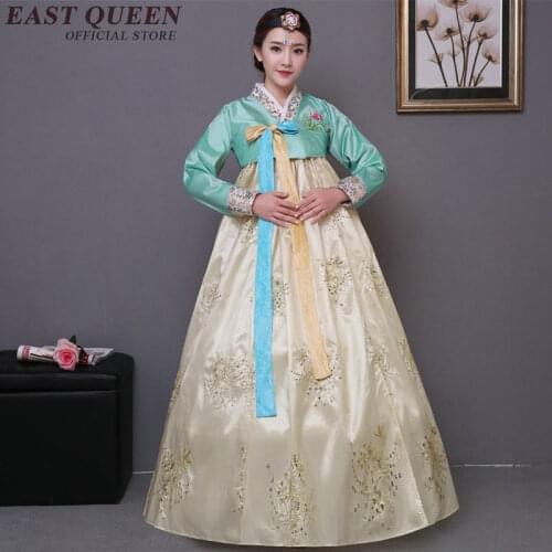 New Arrival Korean Hanbok Vintage Korean Traditional Dress Ladies Women Elegant Hanbok Korean Dress KK030