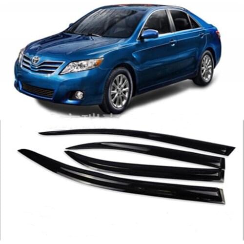 Side Window Deflector Camry Universal Black Solar Rain Window Visor Weather Shield