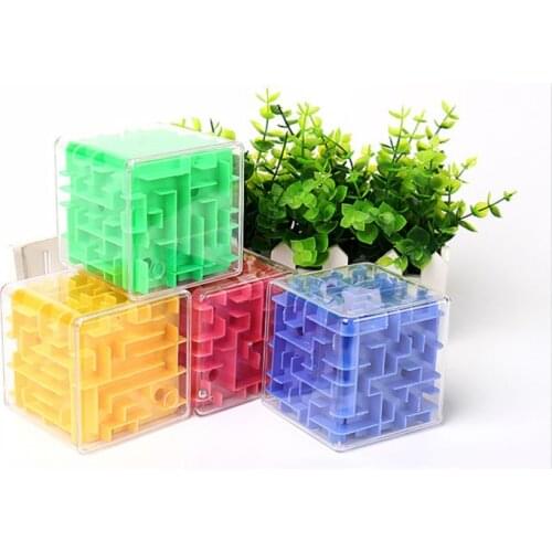 1Pcs Plastic 3D Magic Puzzle Cube Early Education Gift Kids Intelligent Developing Game Toys