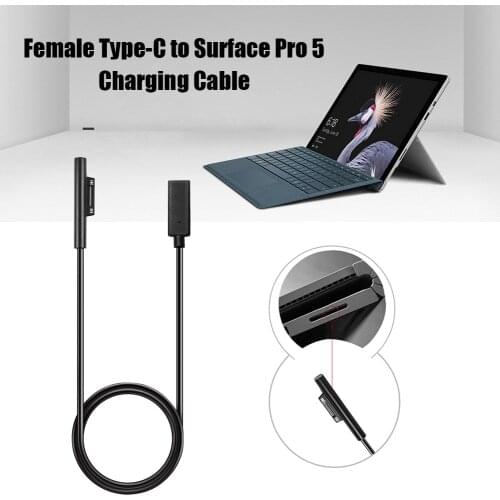 20cm USB Type C Female PD Cable for Microsoft Surface Pro 7/6/5/4/3 Laptop Quick Fast Charging Power Cord Faster transmission