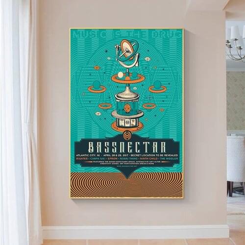 SP150 Silk Cloth Wall Poster New Bassnectar Custom Hot DJ Music Art Home Decoration Gift