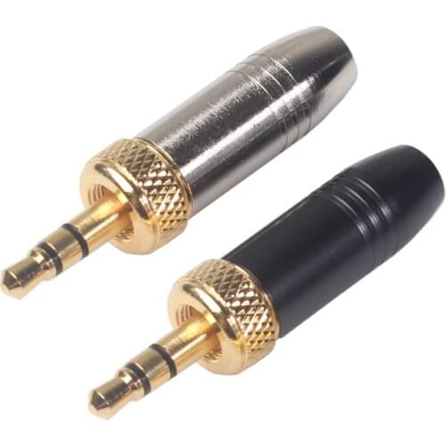 3.5MM Jack Male Plug Stereo Connector for Collar Clip Wireless Microphone