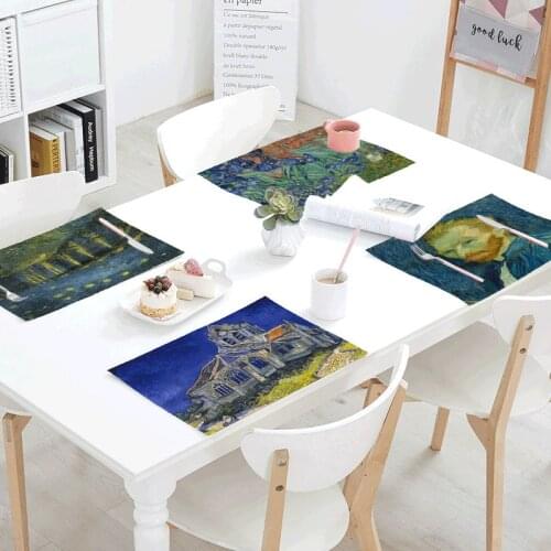 Fairy-tale Forest Pattern Table Mat Kitchen Decoration Table Table Napkins Wedding Mats Mats Catering Supplies Daily Necessities