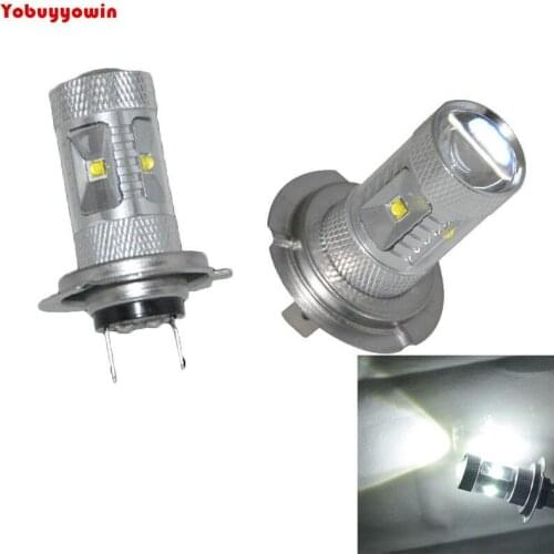 Ampoule 2x 30W voiture LED Cree Chips Led blanc 6500K H7 Phares anti-brouillard Phare Lampe