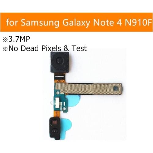Test QC for Samsung Galaxy Note 4 N910F Front Facing Camera Small Camera Module Flex Cable 3.7MP Second Camera Repair Parts