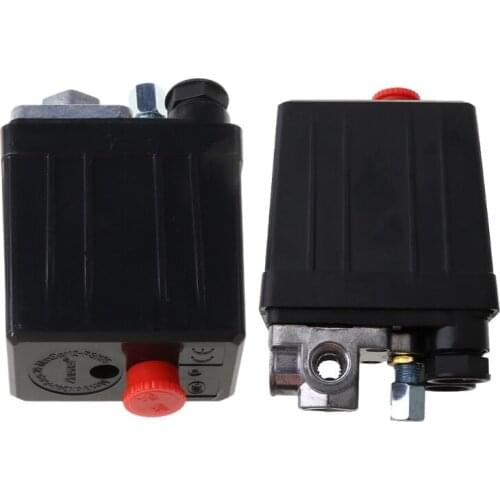Vertical Single-Pass/Four-Way Air Compressor Adjustable Pressure Switch Control Valve Connector Replacement Spare Parts 90-125