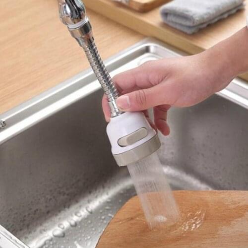 360 Degree Rotatable Kitchen Faucet Spray Head Tap Splash Filter Nozzle 3 Modes Water Tap Faucet Filter Shower Water Saving Tool
