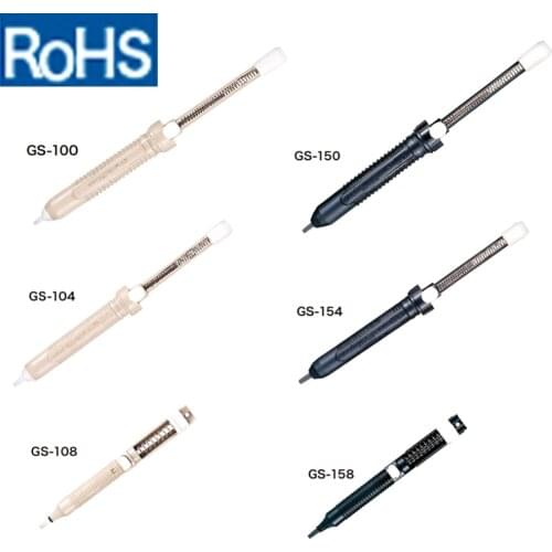 Japan GOOT GS Desoldering Pump Large Medium Small Sizes Self-Cleaning Anti-Static Manual Solder Sucker Light Strong Repair Tools