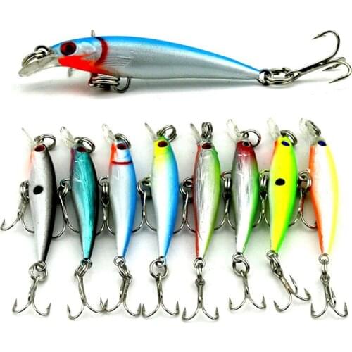 1pcs 50mm 2.1g Minnow Floating Wobbler Hard Bait Fake Lure for Lake River Winter Spring Summer Fishing