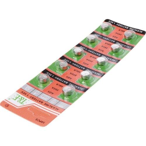 10PCS Alkaline Battery Button Coin Cell AG5 LR754 393 SR754 193 546 RW28 48 Hearing Aid Earphone Watch Batteries