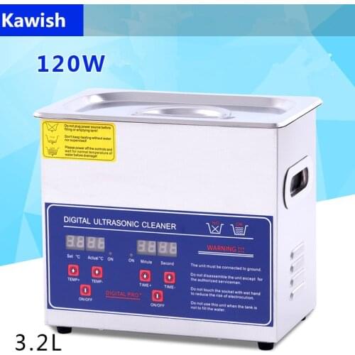 120W 3.2L Deisel Common Rail Fuel Injectors Steel Ultrasonic Tank Cleaning Machine for Pump Parts Nozzles Valves Cleaner