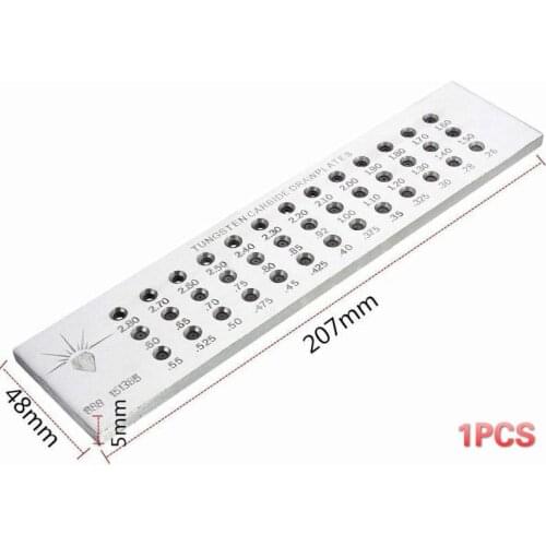 20-30 Holes/Half Tungsten Carbide Wire Drawplate for Jewelry Making Round 0.5-7mm