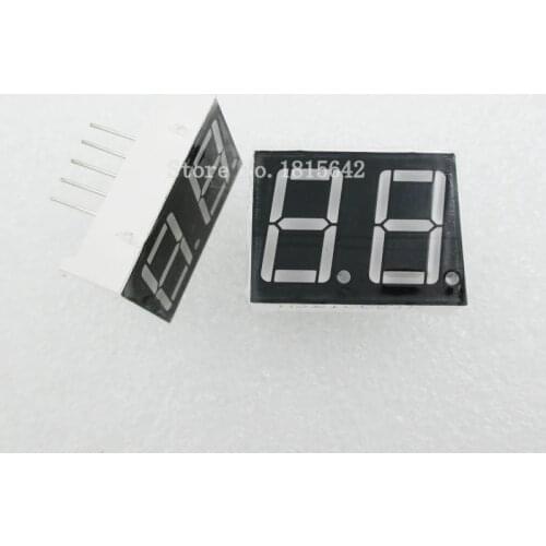 5PCS/LOT 2 bit 2bit Digital Tube Common Anode Positive Digital Tube 0.56" 0.56in. Red LED Display 7 Segment Digit
