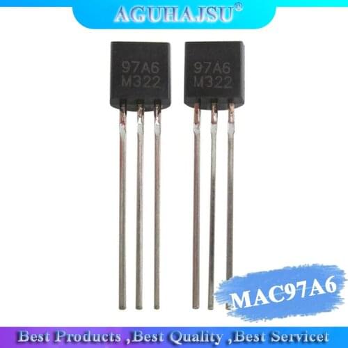 50pcs MAC97A6 97A6 TO-92 Triacs THY .6A 400V TRIAC new original
