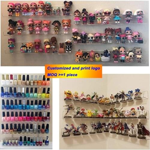 Acrylic Makeup Storage Box Wall Hanging Nail Polish Jewelry Stand Perfume Display Case Cosmetics Organizer Book Dull Shelf