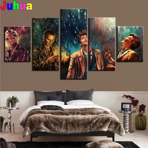 Doctors Who 5 Piece movie Diamond Painting Full Drill Square/Round Diamond Mosaic Art Diamond Embroidery 3d Picture Wall Decor