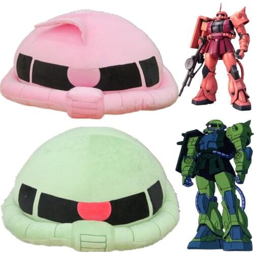 Anime GUNDAM MS-06F ZakuⅡ MS-06S-CA Chars Zaku Cosplay Adult Kids Kawaii Cartoon Print Plush Cushion Pillow