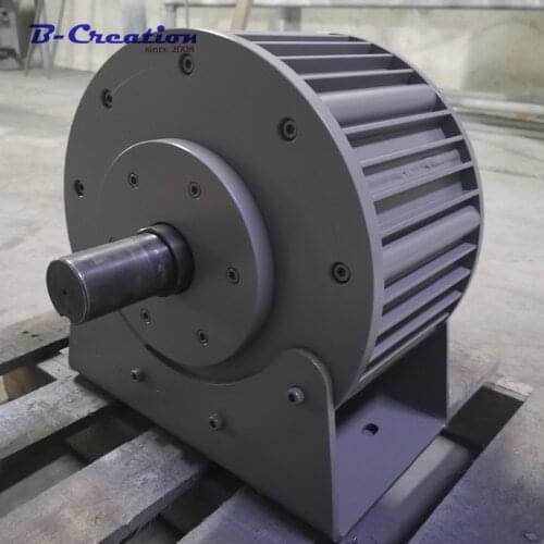 Factory price 10KW 220v 380v 430v ac rare earth low RPM permanent magnet generator Lightning protection base for home use