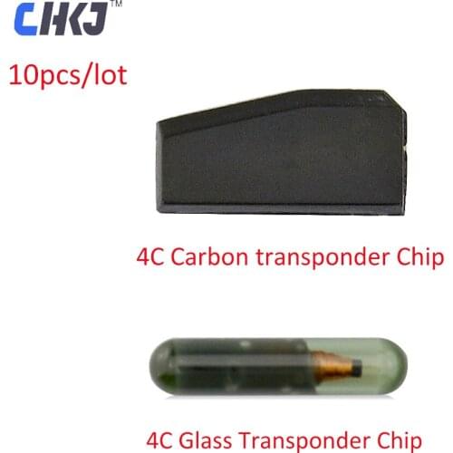 CHKJ 10PCS/LOT Remote Transponder ID 4C Blank Car Key Chip For Toyota Camry Prado Corolla Crown Ford 2005-2011 Not Coded