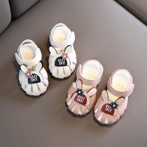 Baby Sandles Toddler Boy Shoes Cute Kids Girls First Walkers Soft Bottom Baby Outdoor Beach Shoes Cut-outs SYJ075