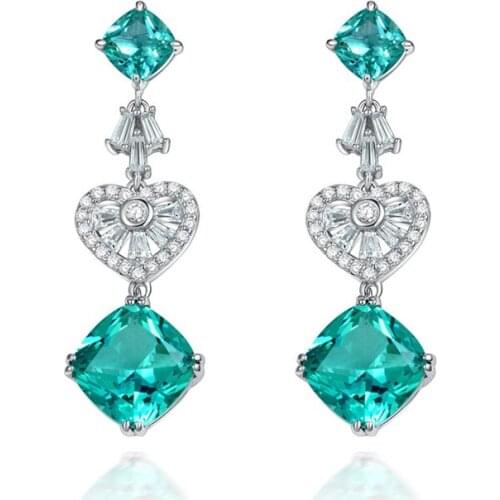 Designer Fashion 925 Sterling Silver Jewelry 3A Cubic Zirconia Party Earring