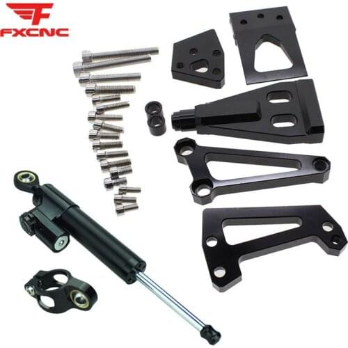 For Kawasaki ER-6N NINJA400 2009 - 2011 2010 Motorcycle Stabilizer Damper Steering Mounting Mount Bracket Holder Support Kit Set