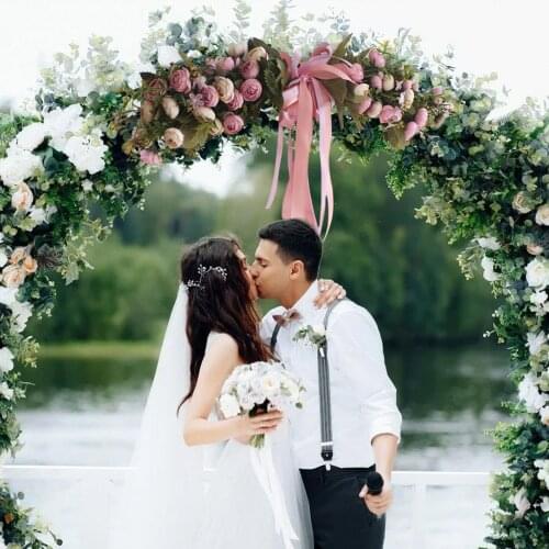 50cm Door Wreath Large Garland Artificial Flower Wreath Wall Hanging Front Door Wreaths Home Decoration Farmhouse Decor