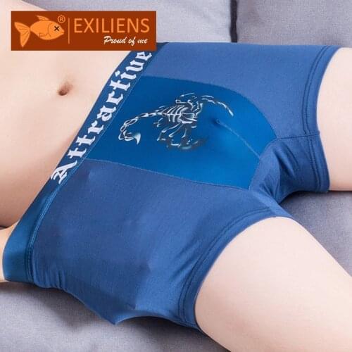 EXILIENS Brand Sexy Underwear Men Boxer Para Hombre Ropa Interior Man Penis Mens Boxers Cuecas Masculina Boxershorts Size L-3XL