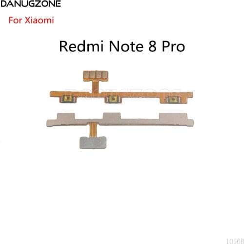 10PCS/Lot For Xiaomi Redmi NOTE 8 Pro Power Button Switch & Volume Up / Down On / Off Button Flex Cable