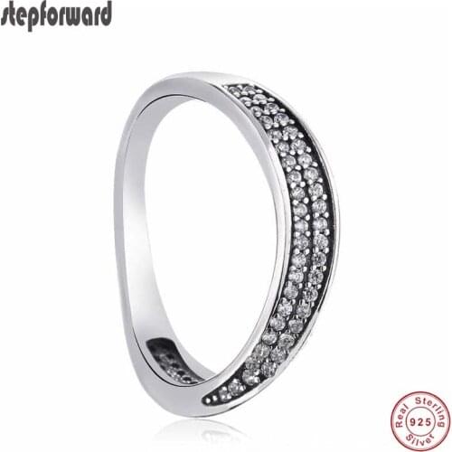Hot Sale Popular Top Quality 925 Sterling Silver Elegant Waves Ring