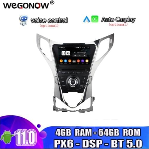 HD IPS Android 10.0 4GB 8 Core 64GB Bluetooth 5.0 Wifi GPS Map Car Radio DVD Player RDS For HYUNDAI AZERA Grandeur HG I55 2011