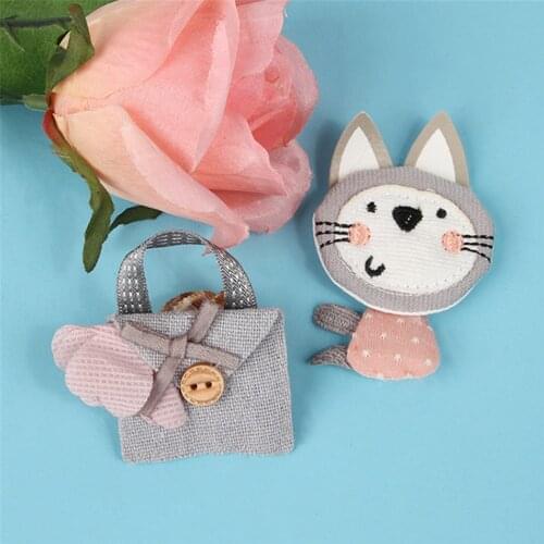 Maxsin 1 Pc High Quality 3D Cute Anmial Sticker Flower Patch Sew On Child Clothes Hat Bag Cartoon Applique Decoration DIY